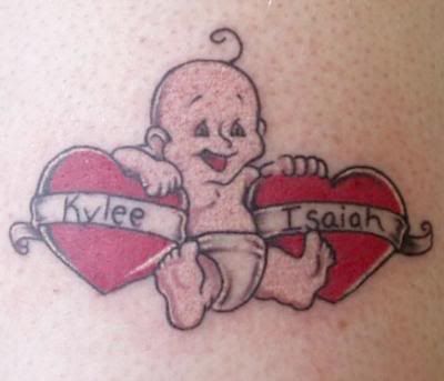 I want this tattoo sort of It needs to be cleaned up alot I want the baby