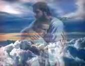 Jesus Hug in clouds Pictures, Images and Photos