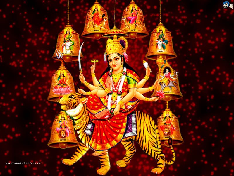 Durga Puja - Happy Dussera - Happy Dasara Orkut Glitter Greetings