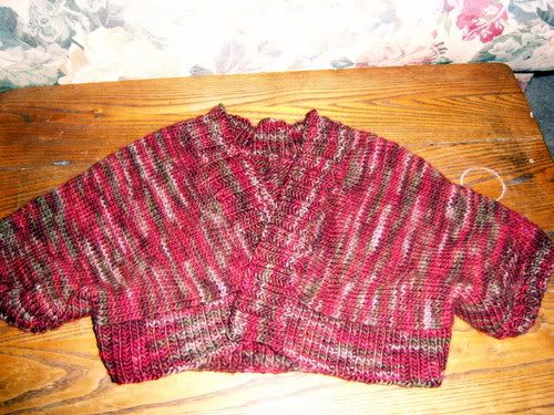 Knitted shrug