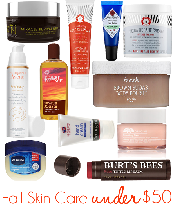 style tab, fall skin care, under $50, beauty products