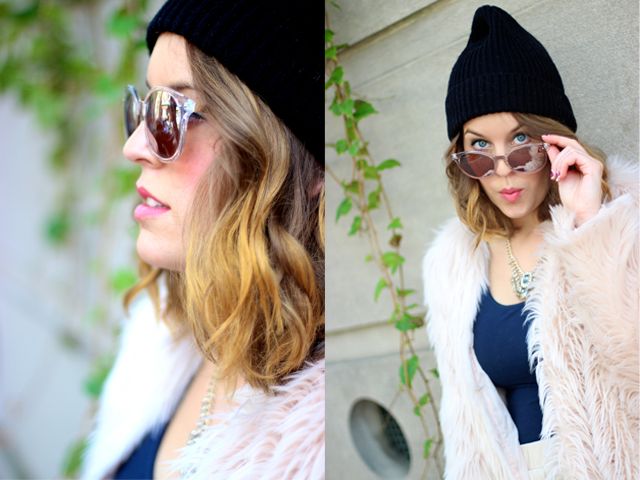 style tab, style blogger, boston blogger, pink faux fur coat, how to wear, H&M