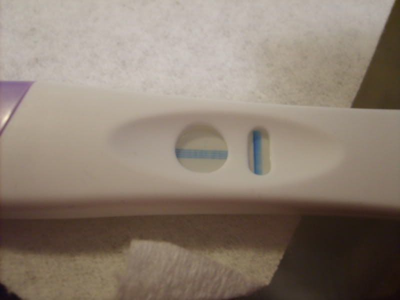 What does one line on a pregnancy test mean?