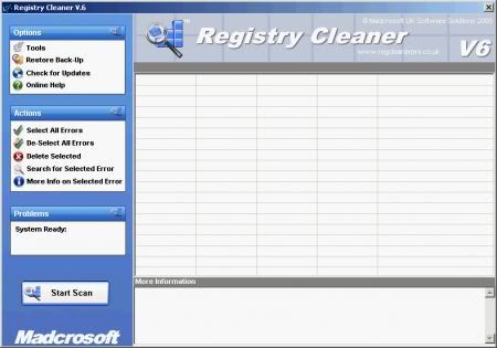 Madcrosoft Registry Cleaner 2008