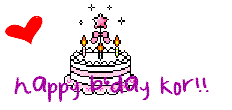 kor de b'day!!