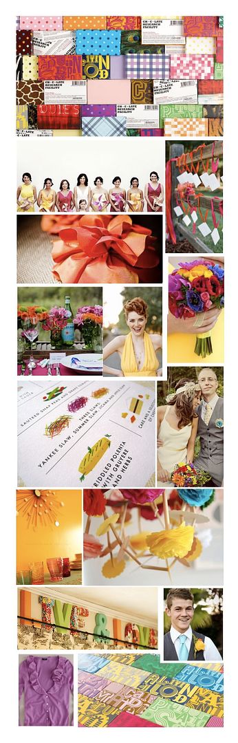 colorful wedding inspiration