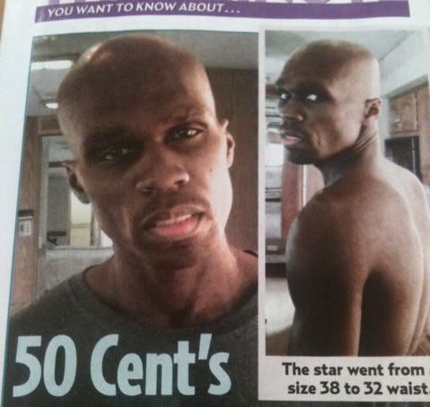 Look how much weight 50 cent loss for a new film role