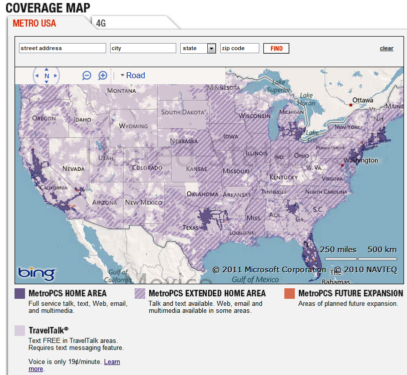 Metro Pcs Coverage Map 2025