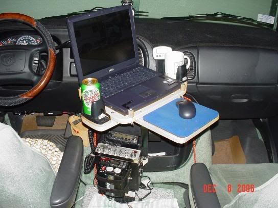 LapTop - Snack Table facing Front Passenger Seat