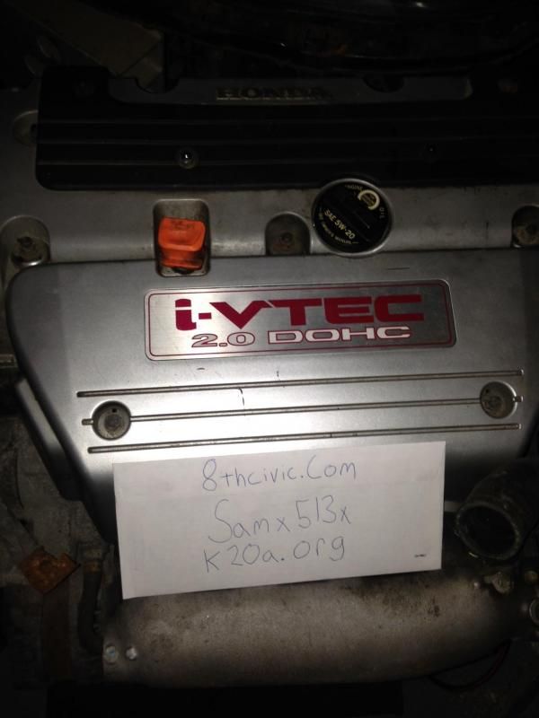 k20z3 head, k24a2 pistons, k24a1 block Honda / Acura K20a K24a Engine