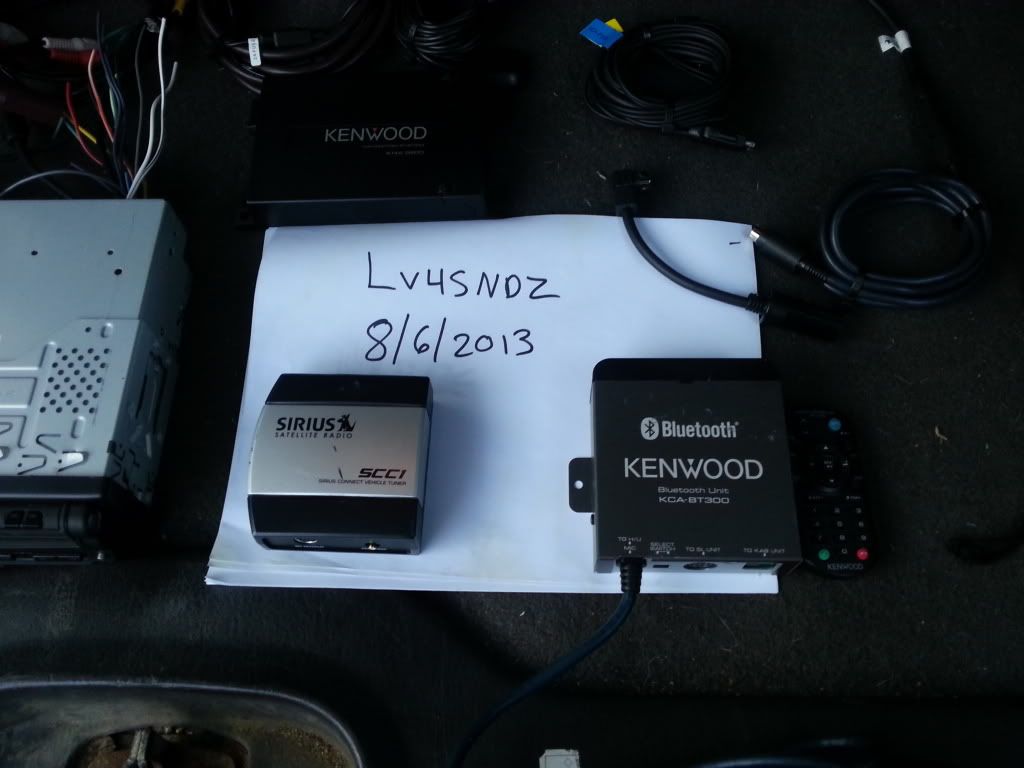 Kenwood KVT516, KNAG610, Sirius tuner, KCAIP302, KCABT300