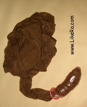 Condom Over Pantyhose Mask 12