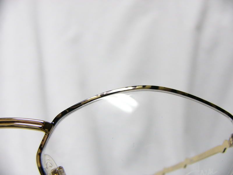 Cazal point 2 # 1139 Gold & Brown Semi-Rimless Frame eBay