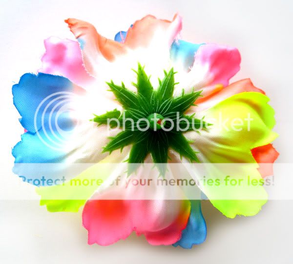 2X Artificial Silk Neon Rainbow Peony Flower Head 4 for Home Wedding