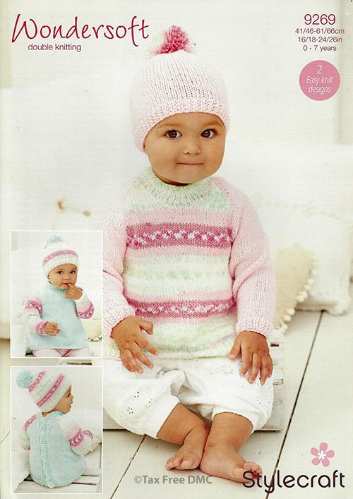 Gratuit UK p/&p Stylecraft Bébé Cardigans /& Chapeau wondersoft Knitting Pat...