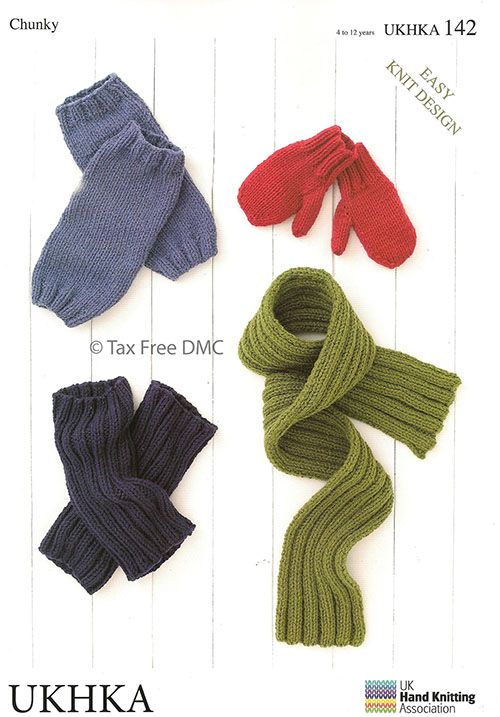 KNITTING PATTERN Ladies Striped Hat /& Wrist Warmers Flower Applique Mittens 4ply