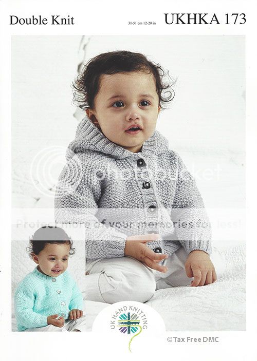 Details About Vat Free Hand Knitting Pattern Dk Baby Child Cardigans Cardies Ukhka173 New