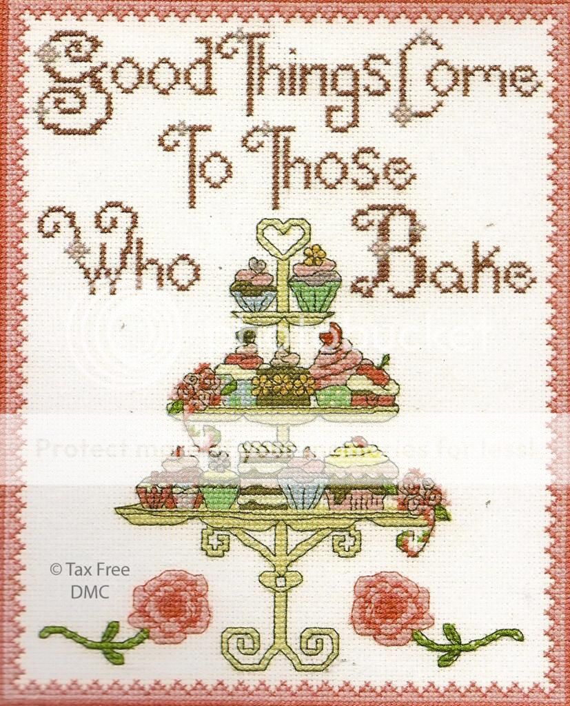 Dmc Counted Cross Stitch Kit Good Things Come To Those Who Bake 8 X 10 New 77540619733 Ebay